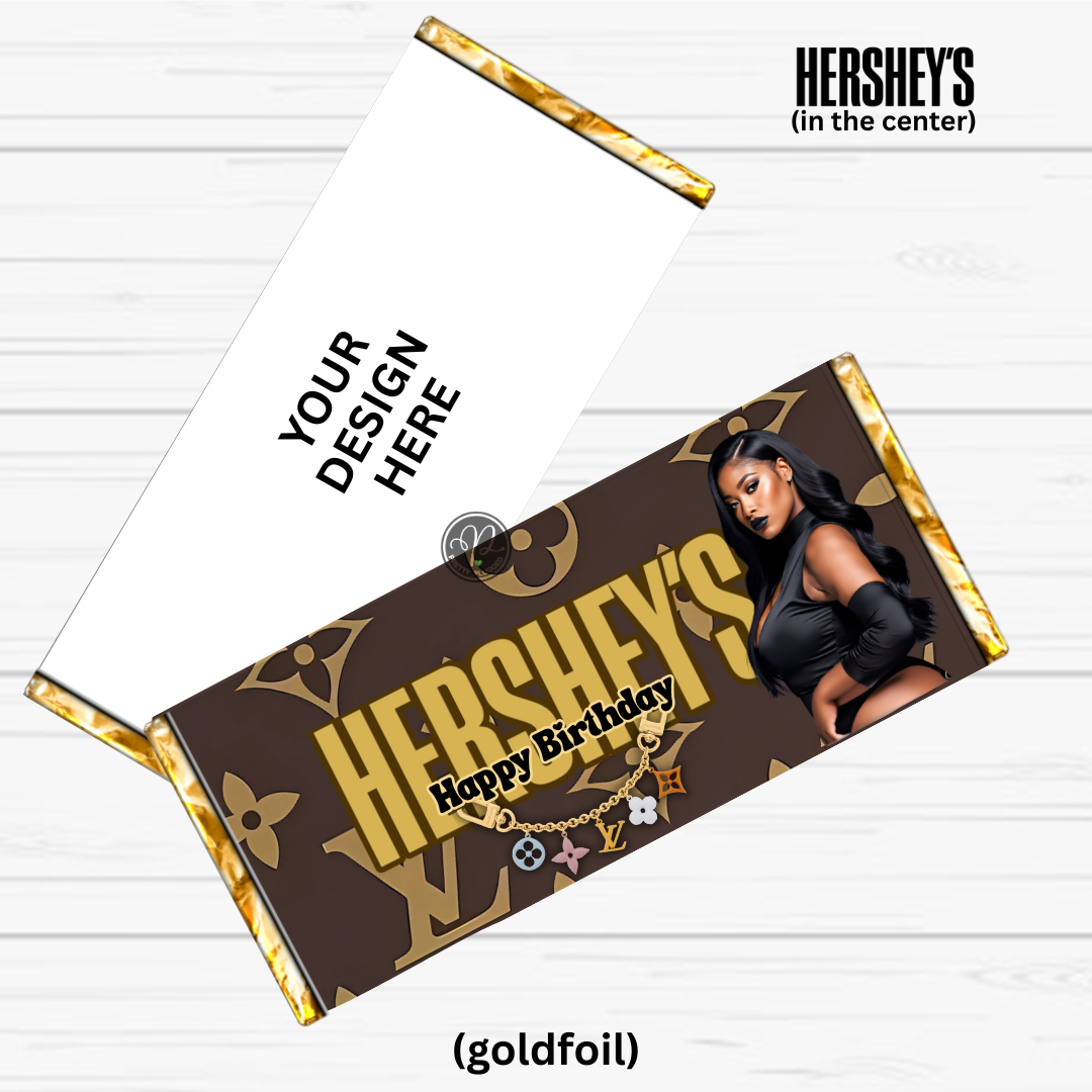 Personalized Hershey’s Candy Bar – Any Theme, Any Color (Set of 6)