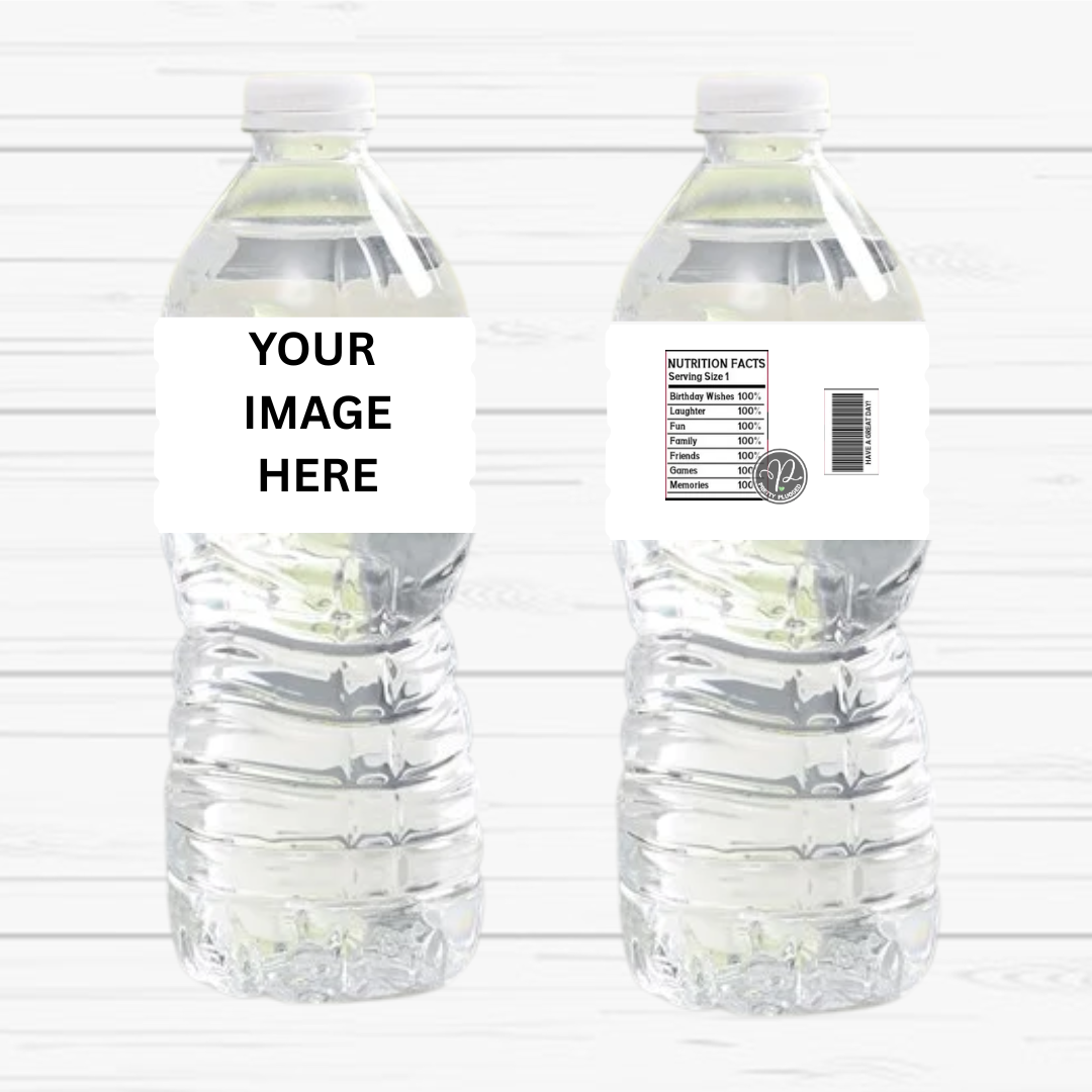 Personalized Water Bottle – Any Theme, Any Color (Set of 6)