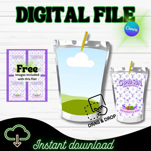 CUSTOM CAPRI SUN POUCH LABEL (Digital Download)