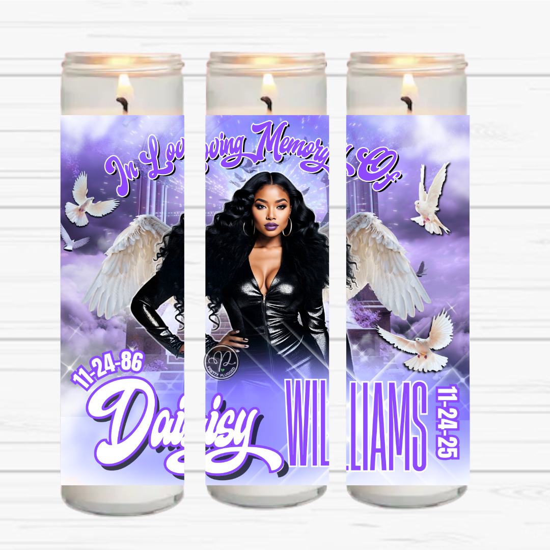 Memorial Candle – In Loving Memory Keepsake