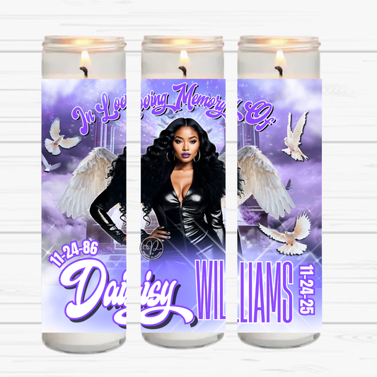 Memorial Candle – In Loving Memory Keepsake