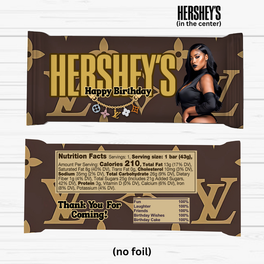 Personalized Hershey’s Candy Bar – Any Theme, Any Color (Set of 6)