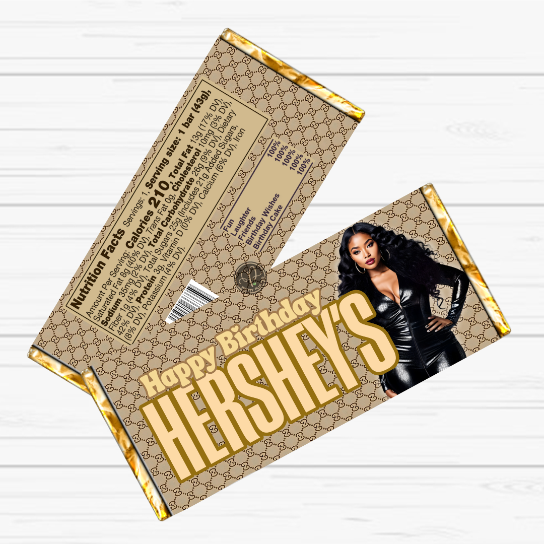 Personalized Hershey’s Candy Bar – Any Theme, Any Color (Set of 6)