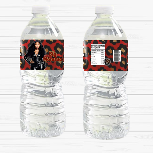 Personalized Water Bottle – Any Theme, Any Color (Set of 6)