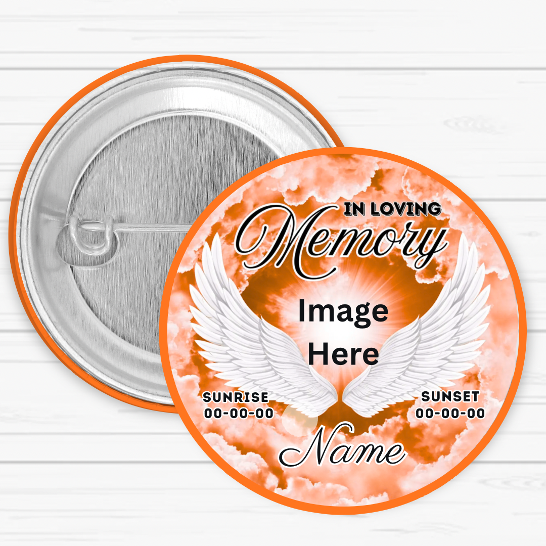 Memorial Button Pins