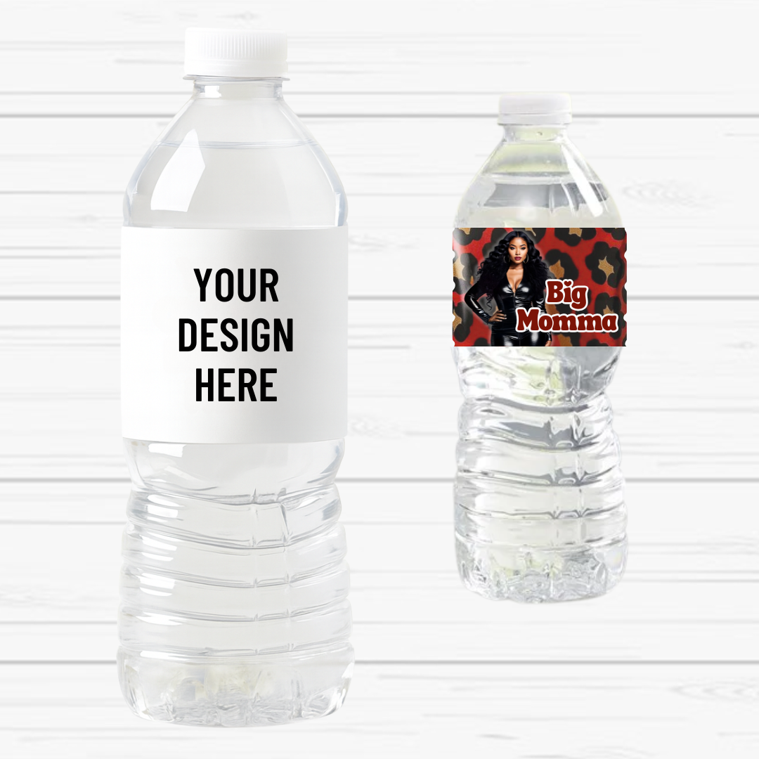 Personalized Water Bottle – Any Theme, Any Color (Set of 6)