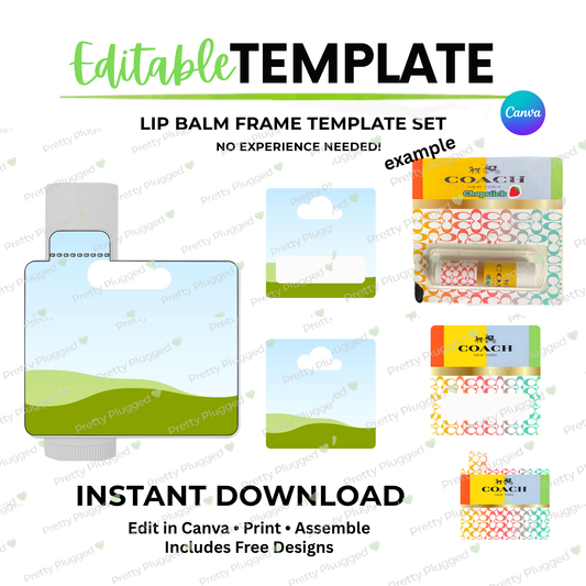 EDITABLE LIP BALM TEMPLATE (Digital Download)