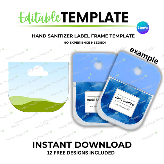 EDITABLE HAND HAND SANITIZER TEMPLATE – (Digital Download)