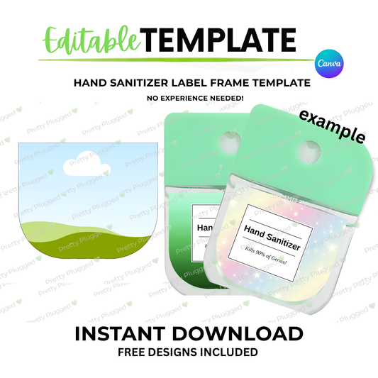 EDITABLE HAND SANITIZER TEMPLATE (Digital Download)