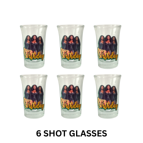 Party Bundle Custom Cups, Fans, Shot Glasses Personalized for Any Theme or Event