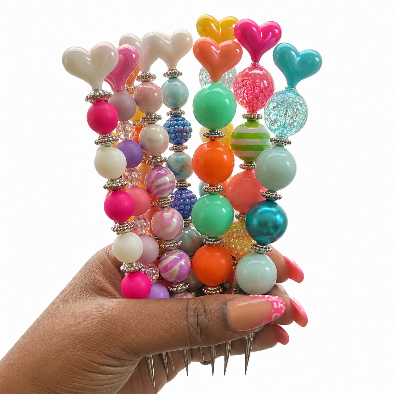 Pretty Pick Duo | Set of 2 Handmade Beaded Pick Tools