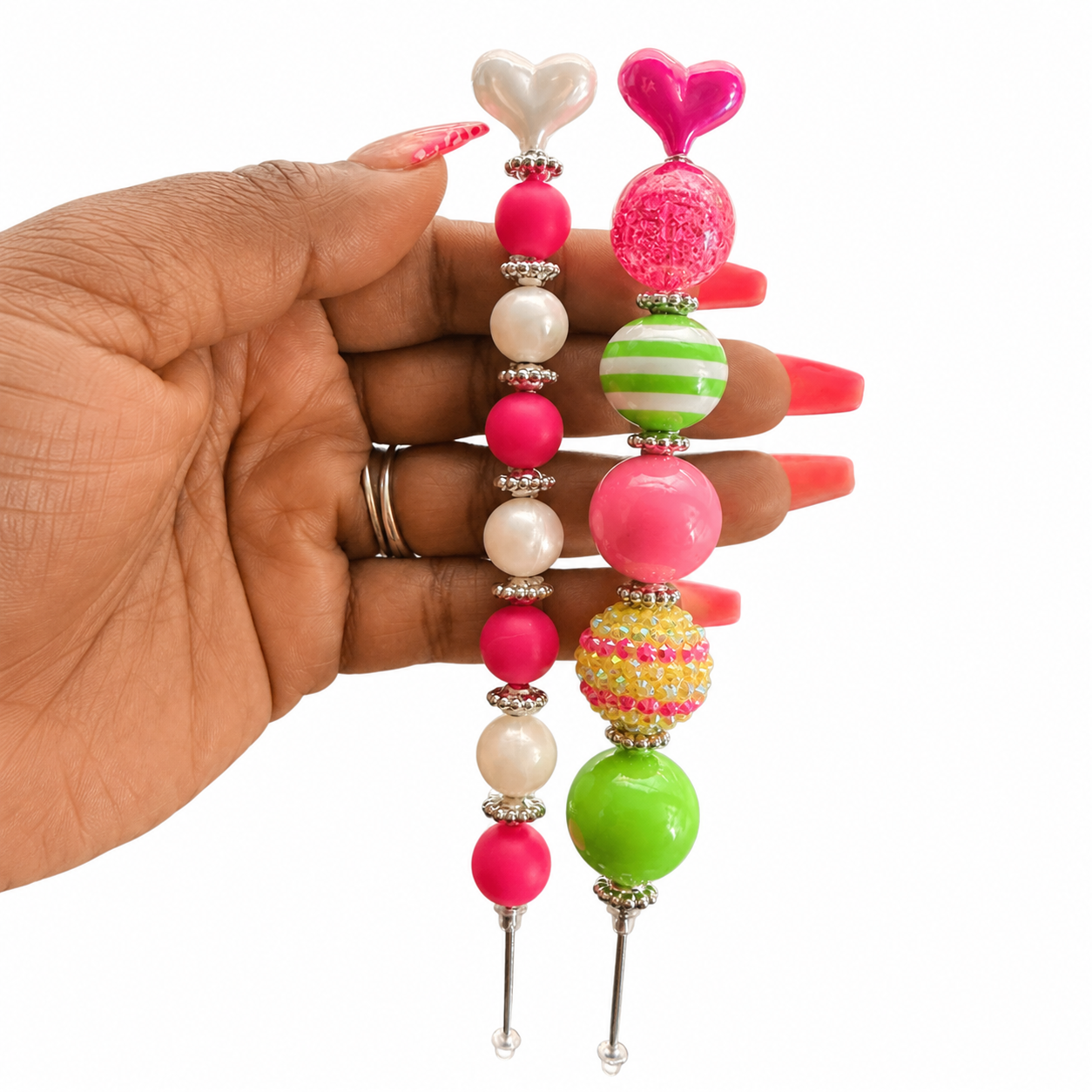 Pretty Pick Duo | Set of 2 Handmade Beaded Pick Tools