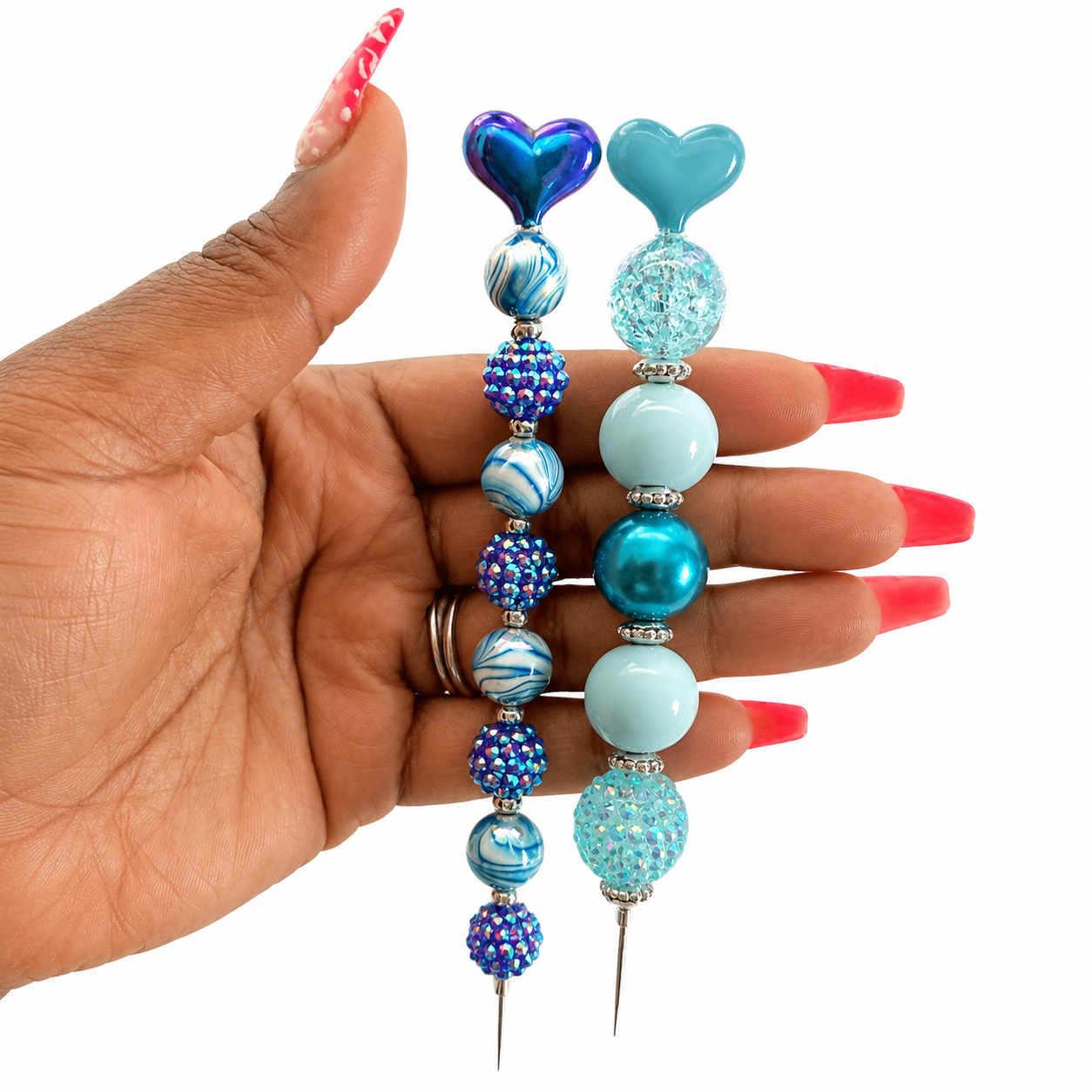 Pretty Pick Duo | Set of 2 Handmade Beaded Pick Tools
