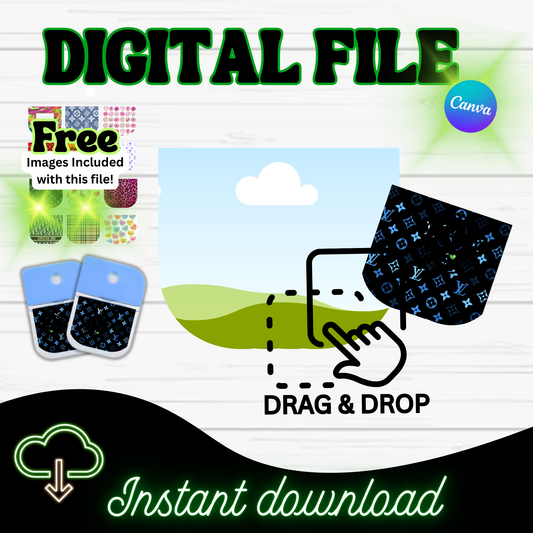 Custom Hand Sanitizer Template (new designs) – Digital Download (Canva Editable)