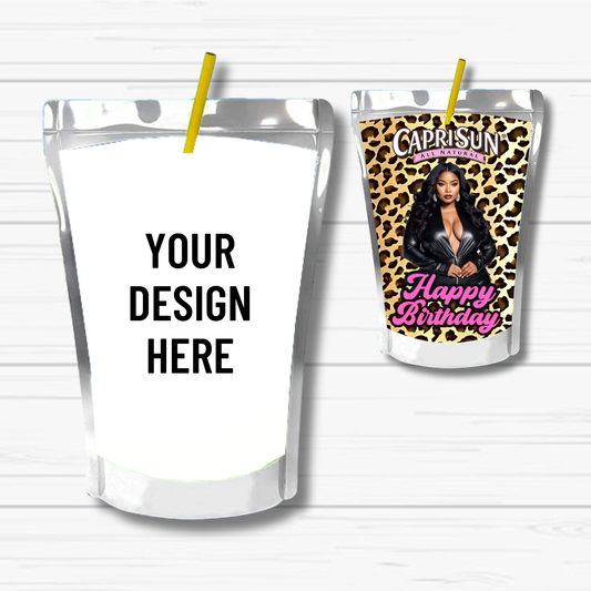 Personalized Capri Sun Favors – Any Theme, Any Color (Set of 6)