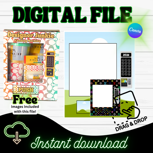 Custom Vending Machine DIY Template (Digital Download)